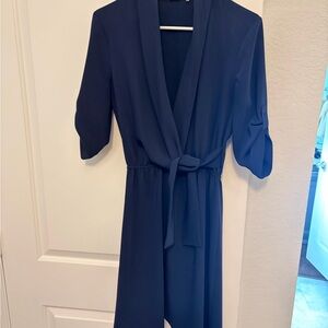 Elie Tahari Navy Blue Dress